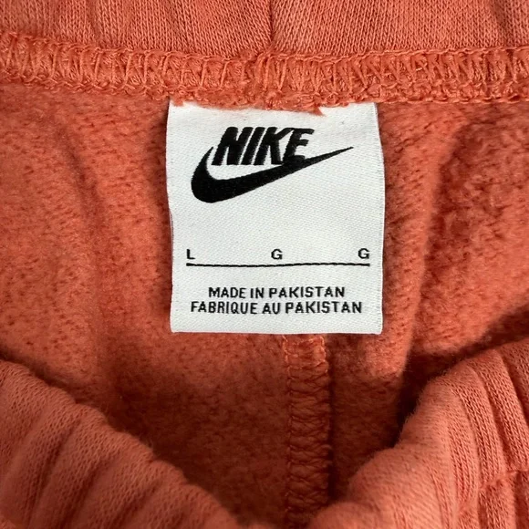 Nike Women’s Rust Orange Sportswear Essential Fleece Joggers Sweatpants Size L - Picture 15 of 17